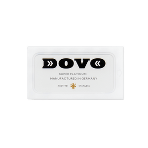 Double-edged Dovo Super Platinum razor blades, 10 pack Made in Germany