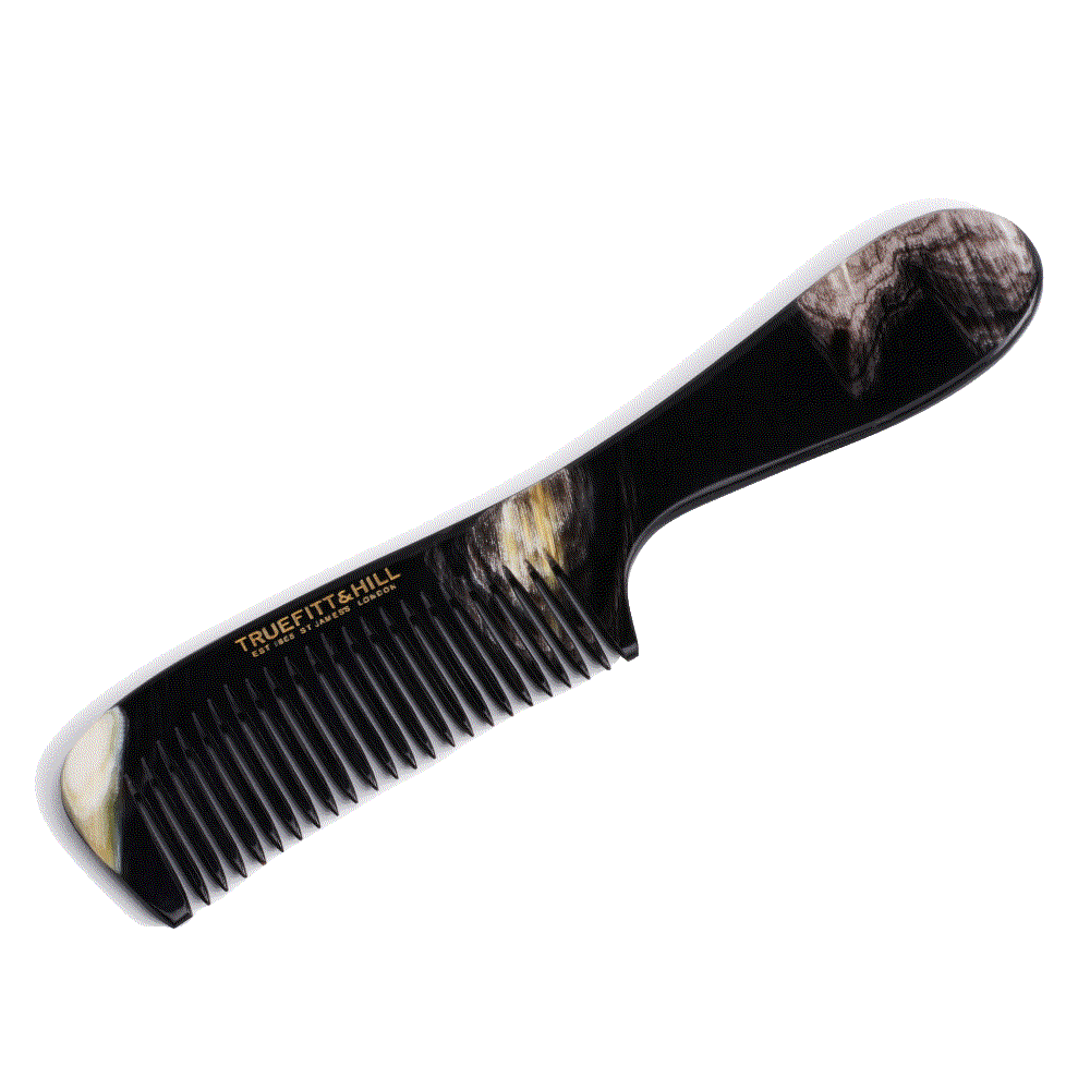 Truefitt & Hill Horn Comb with handle (7.5")