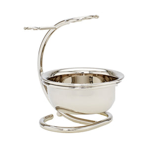 Chrome Shaving Stand with Bowl