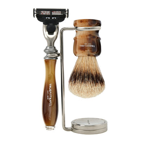 Wellington Collection - Shaving Brush & Mach III or Fusion Razor Set