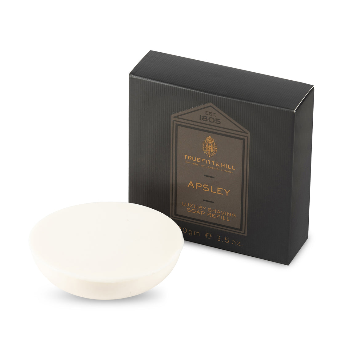 Apsley Luxury Shaving Soap Refill for Wooden Bowl