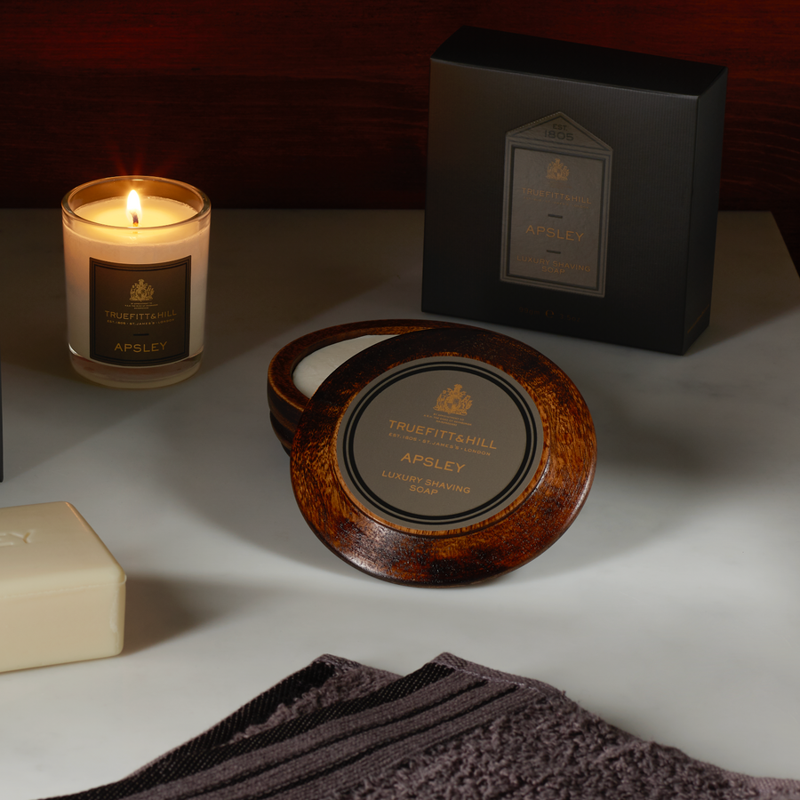 Apsley Luxury Shaving Soap In Wooden Bowl - Truefitt & Hill USA