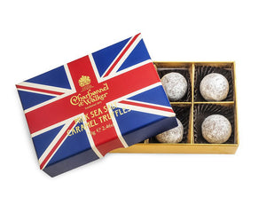 Charbonnel et Walker Union Jack Milk Sea Salt Caramel Truffles - 6 pieces
