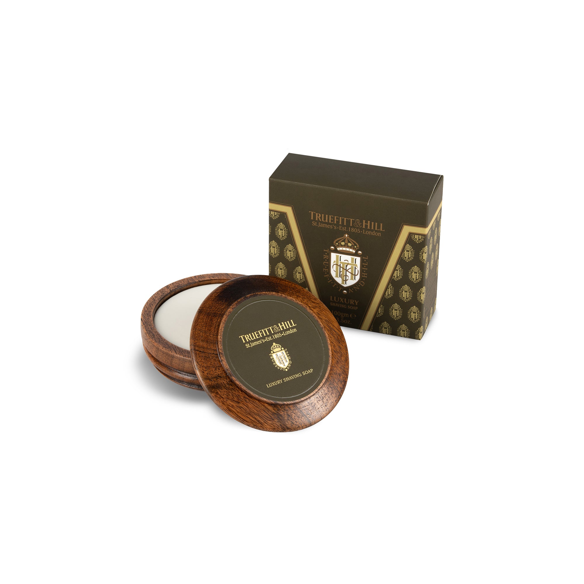 Luxury Shaving Soap in Wooden Bowl