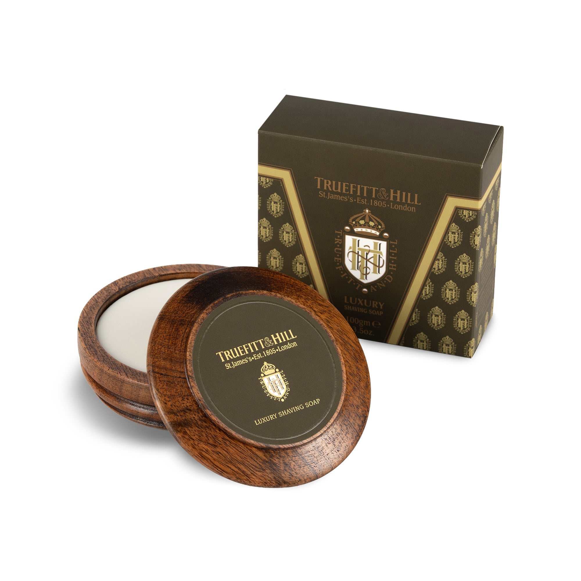 Luxury Shaving Soap in Wooden Bowl