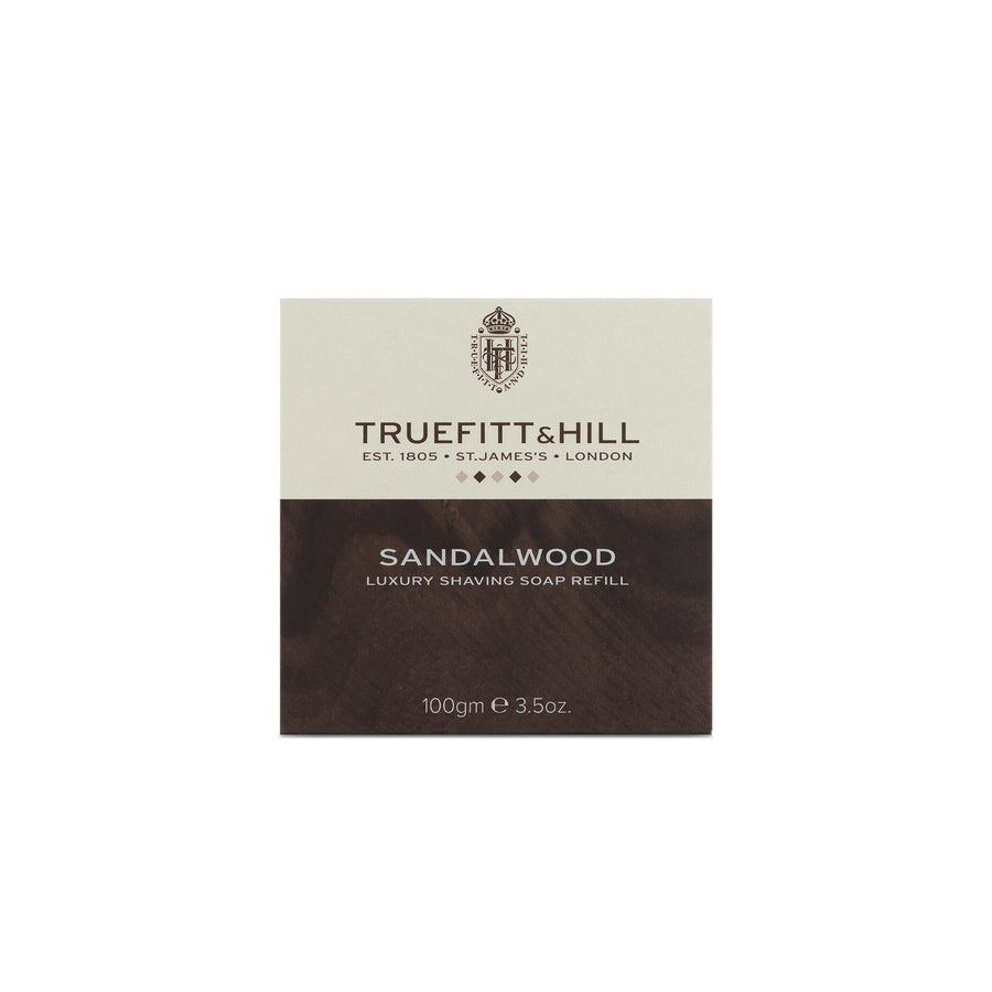 Sandalwood Luxury Shaving Soap Refill for Wooden Bowl - Truefitt & Hill US