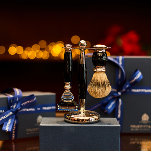 Edwardian Collection Synthetic Shaving Brush & Razor Set