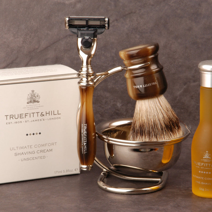 Wellington Collection - Shaving Brush & Razor Set - Truefitt & Hill USA