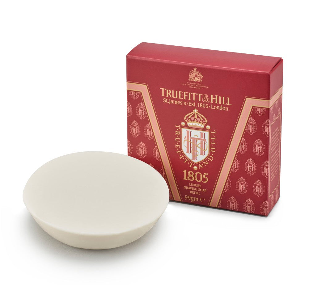 1805 Luxury Shaving Soap Refill for Wooden Bowl