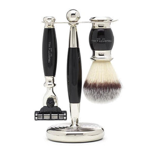 Edwardian Collection Synthetic Shaving Brush & Razor Set