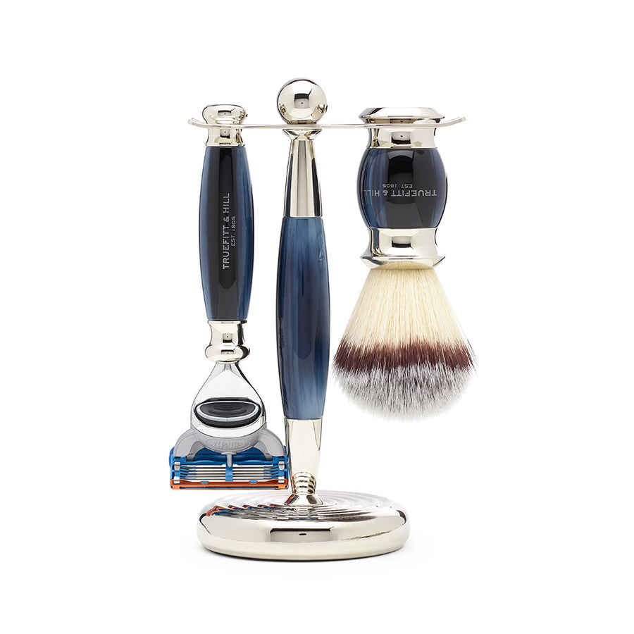 Edwardian Collection Synthetic Shaving Brush & Razor Set