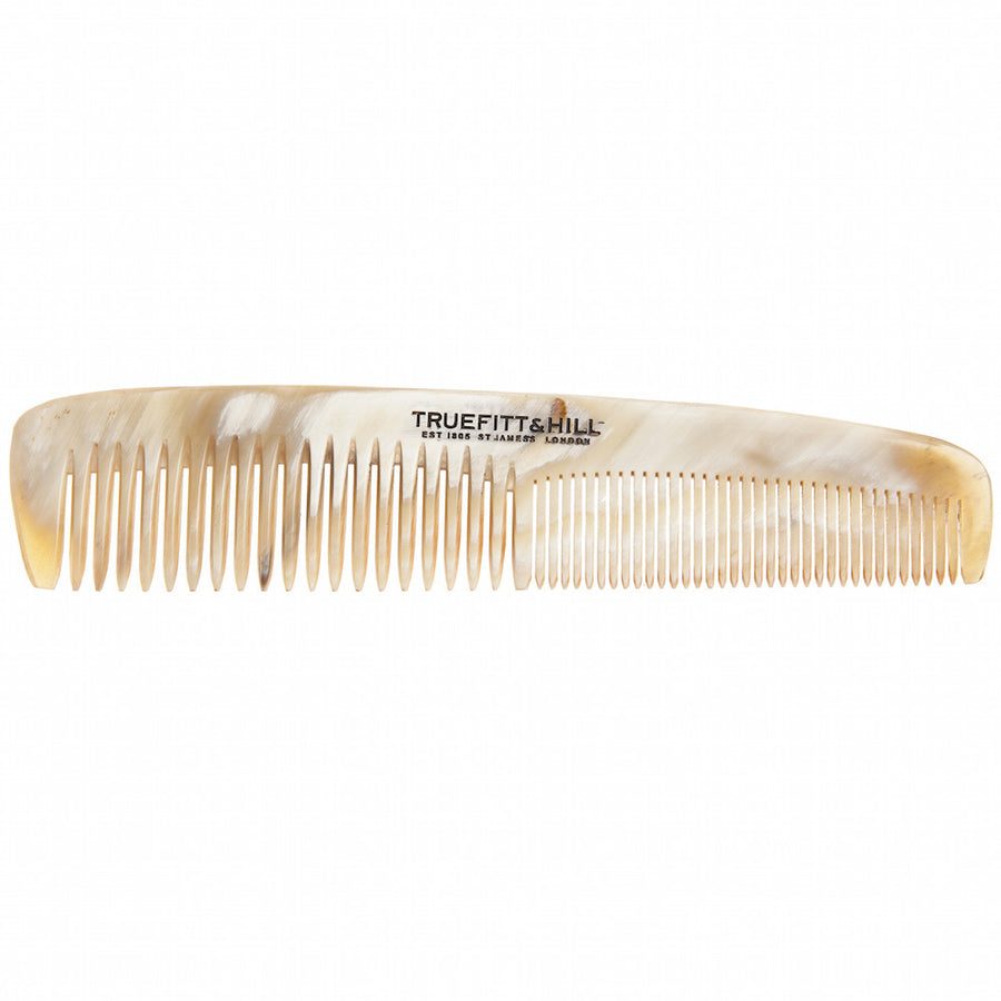 Medium Double Tooth Horn Comb (6")