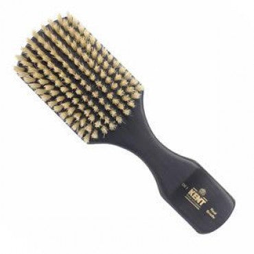 Kent Men's Brush, Rectangular Head, White Bristles, Ebonywood - Truefitt & Hill USA