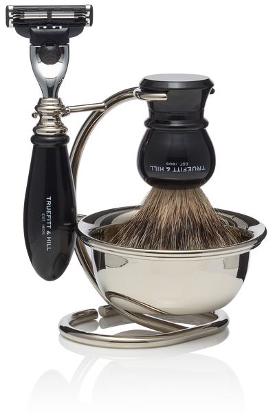 COTY CLASSIC フェイスパウダー＆リップセット Regency Collection with Bowl - Shaving Brush & Razor Set