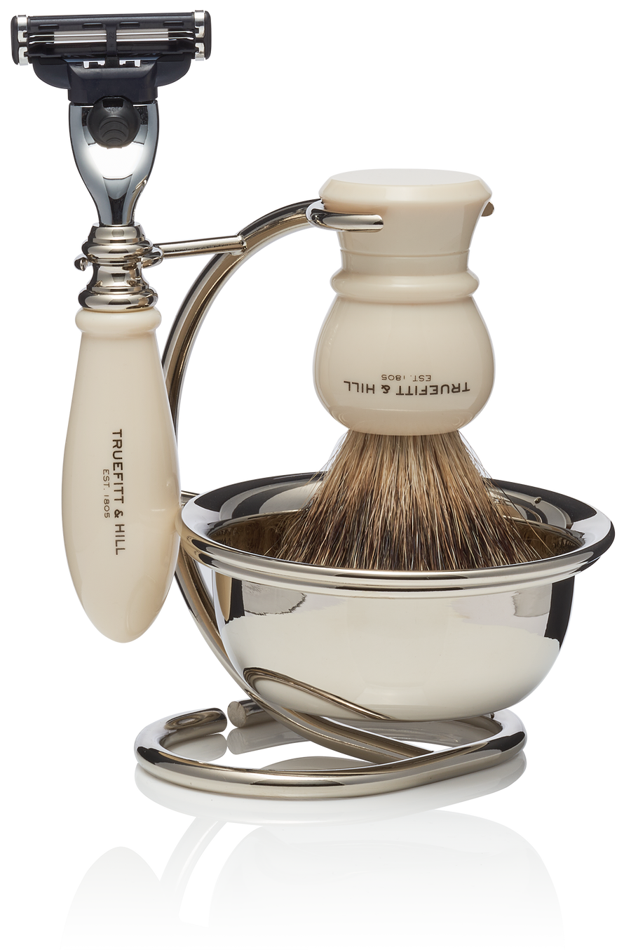 Regency Collection with Bowl - Shaving Brush & Razor Set