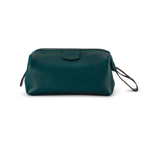 T&H Green Nappa Wash Bag - Truefitt & Hill USA