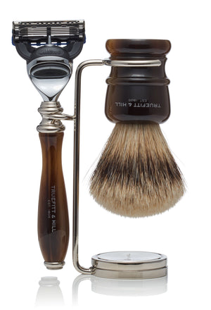 Wellington Collection - Shaving Brush & Mach III or Fusion Razor Set