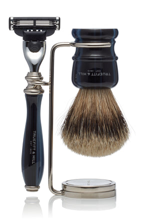 Wellington Collection - Shaving Brush & Mach III or Fusion Razor Set