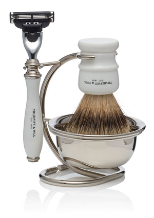 Wellington Collection with Bowl - Fusion or Mach III  Razor and Shaving Brush Set