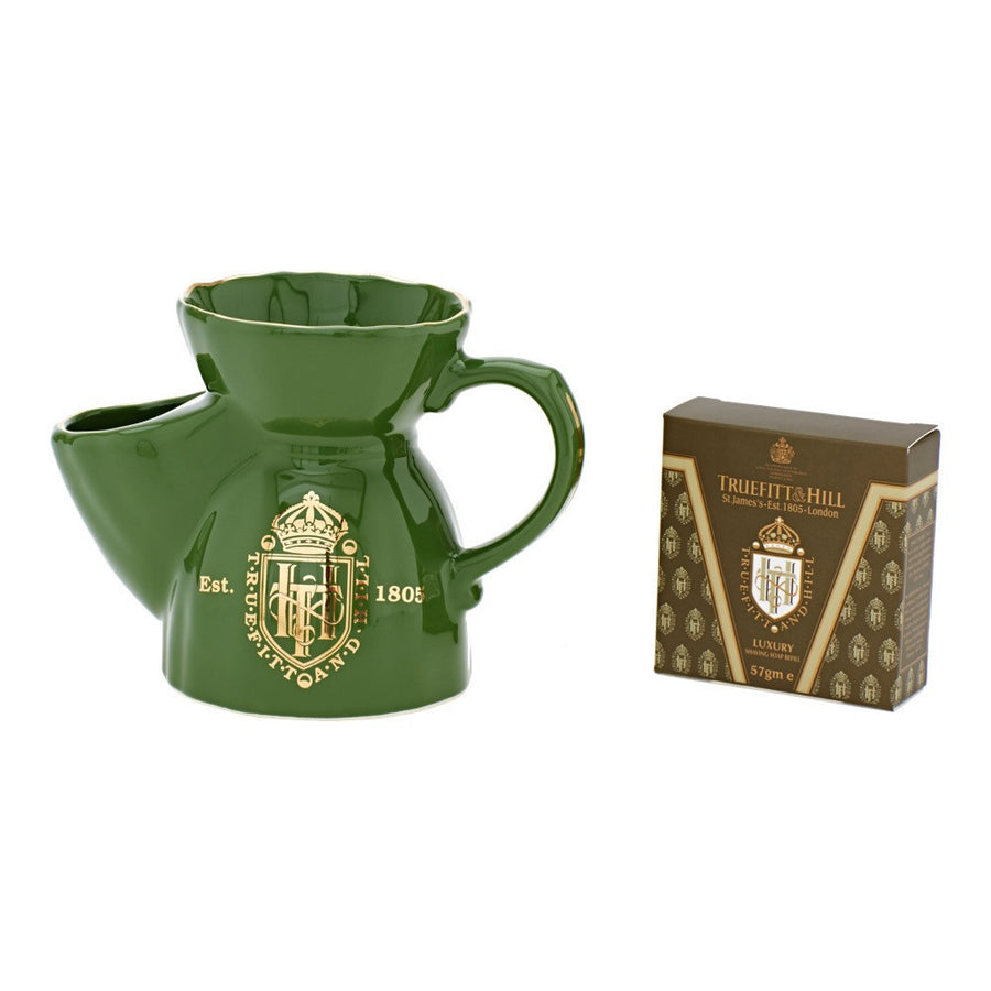 Green Shaving Mug (with complimentary refill) - Truefitt & Hill USA