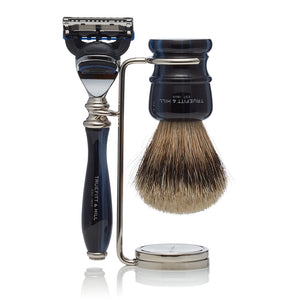 Wellington Collection - Shaving Brush & Mach III or Fusion Razor Set